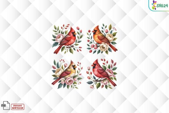Cardinal Bird Floral Christmas PNG: A Designer’s Stitch Review