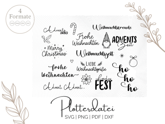 Christmas Advent Words – Sheet: Illustrations Review