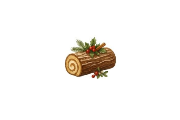 Christmas Yule Log PNG: Festive Illustrations