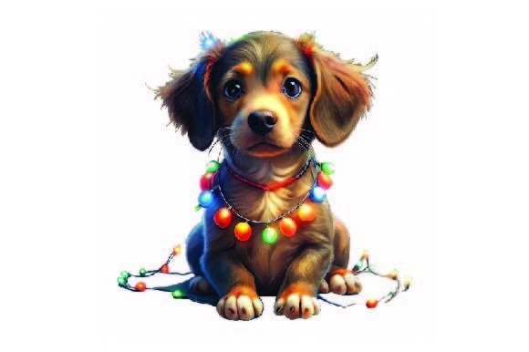 Dog Christmas PNG: Festive Illustrations for Branding