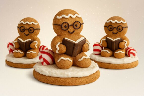 Gingerbread Bookworm Christmas PNG: Designer Review