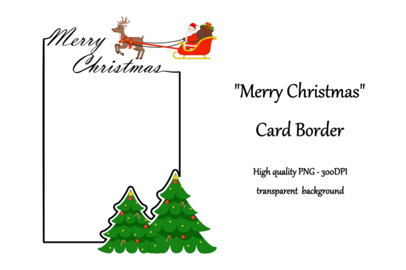 Merry Christmas Card Border: Illustrations for Sellers