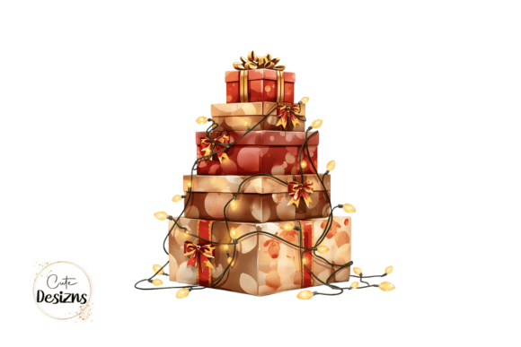 Review: Christmas Gift Stack PNG Illustrations