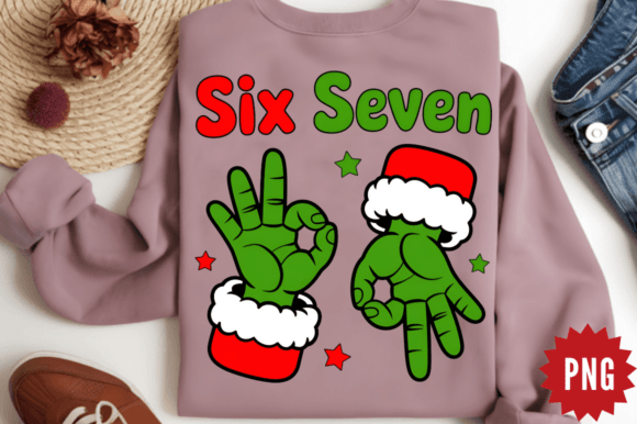 Review: Funny Christmas Six Seven 67 Hands PNG D for Embroidery
