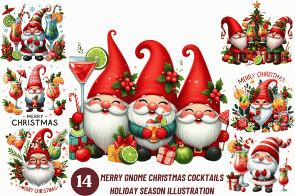Review: Merry Gnome Christmas Clipart Bundle for Stitchers