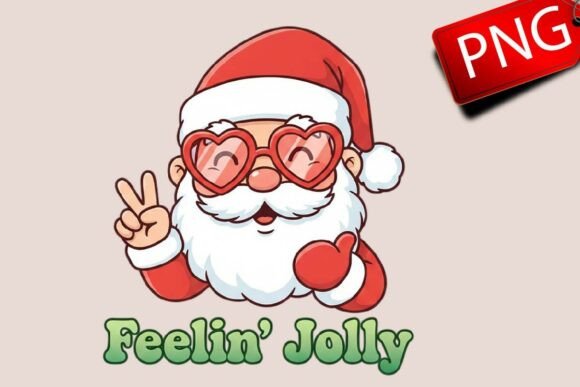 Reviewing Christmas Santa SVG PNG Illustrations
