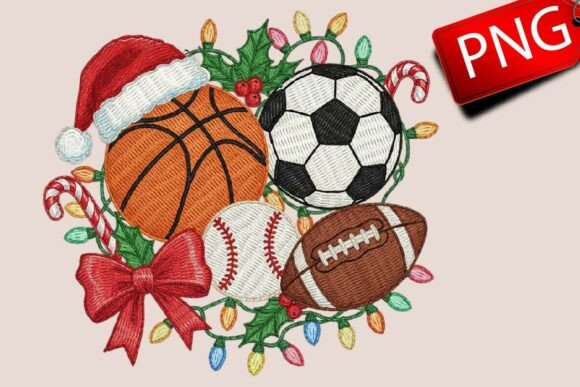 Reviewing Christmas Sport Balls Png for Embroidery