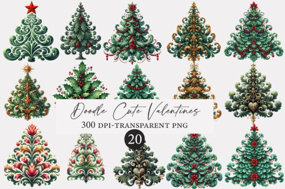 Reviewing Christmas Tree Damask Clipart for Embroidery