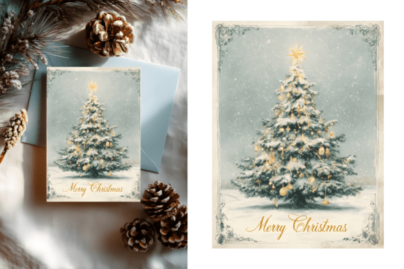 Reviewing the Watercolor Merry Christmas Tree Card Design
