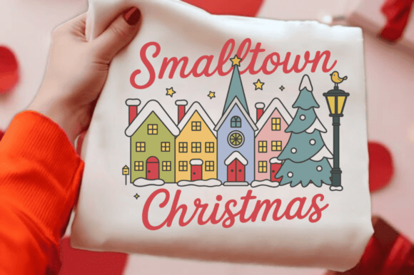 Small Town Christmas PNG: Cozy Holiday Illustrations