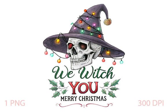 We Witch You Merry Christmas PNG Review