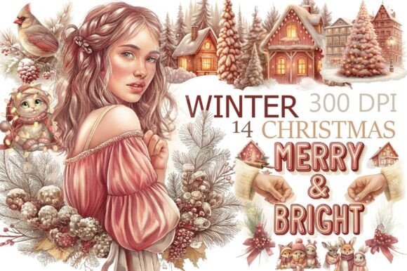 Winter Christmas Sublimation Clipart & Illustrations Review